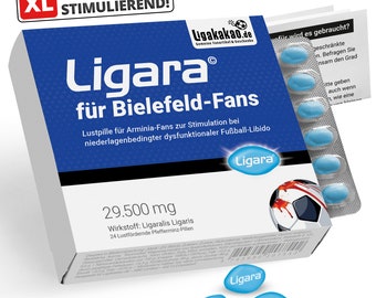 LIGARA for soccer fans with limited football libido | Pleasure pills | Joke article | Extra dosage for soccer fans