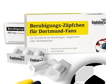 Calming suppositories for Dortmund fans - funny gift for Borussia fans Fan item gift idea man football funny birthday