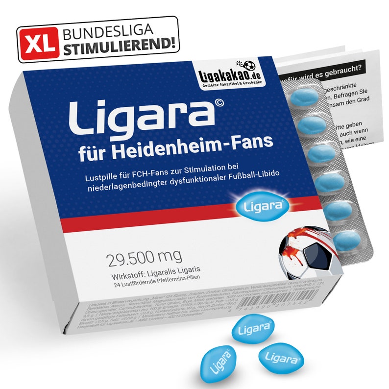 LIGARA for soccer fans with limited football libido Pleasure pills Joke article Extra dosage for soccer fans nur LIGARA