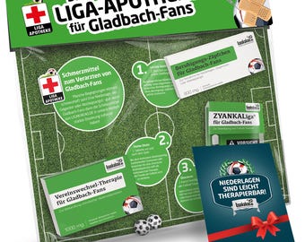 Liga-Apotheke für Gladbach-Fans – Witziger Gladbach Fanartikel – Süßigkeit | Geschenk Geschenkidee Mann Fußball Lustig Geburtstag