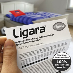 LIGARA for soccer fans with limited football libido Pleasure pills Joke article Extra dosage for soccer fans image 4