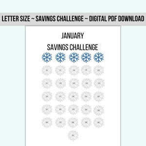 January Monthly Savings Challenge
