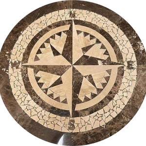 Floor Marble Medallion Tile
