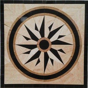 Floor marble medallion