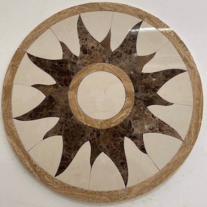 Floor Marble Medallion Sun