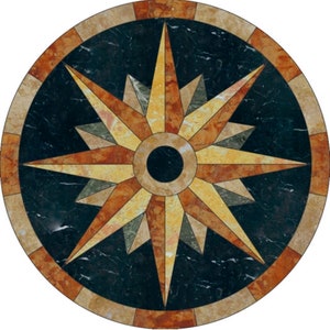 Floor Marble Medallion Tile