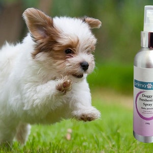 Baby Powder,  Doggy Freshener Spray, perfume, cologne. with aloe vera juice and deodouriser