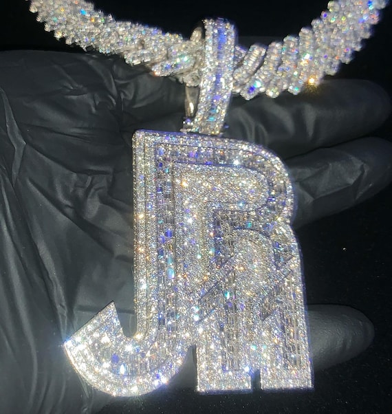 Iced out hip hop best sale pendant