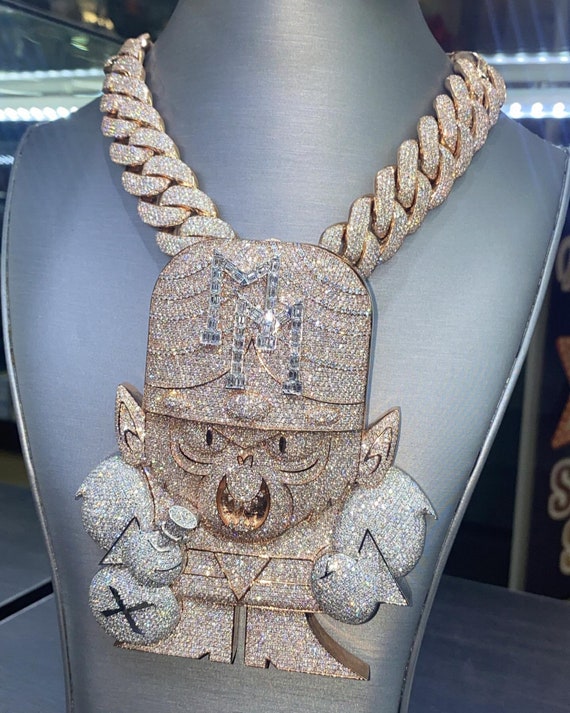 Custom Cartoon Pendant VVS Moissanite Diamond