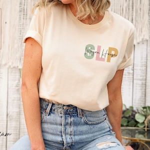 Custom SLP Shirt, Personalized Speech Therapy Tshirt, Speech Therapist Grad, Speech Therapy Gifts, Speech Language Pathology Graduation Tee