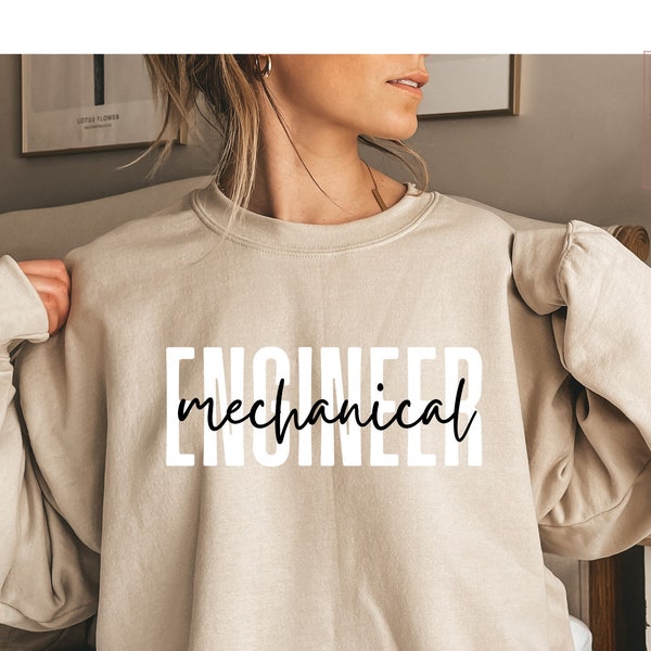 Mechanical Engineer Engineering Sweatshirt, STEM Female, Future Grad Gift Idea Sweater, Women in Science, Graduation 2023, In Progress Shirt