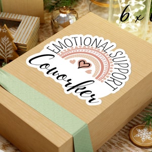 Sticker collègue soutien émotionnel, cadeau meilleur ami au travail, départ d'un collègue, meilleur collègue de tous les temps, meilleur ami, cadeau d'anniversaire d'un collègue