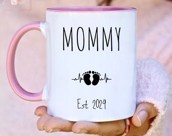 Mommy Est 2024 Mug, New Mom to Be Mug, Future Mother, First Time Mom, Soon to Be Mom, Mothers Day Gift, Baby Shower, Mama Tumbler, Hi Mommy