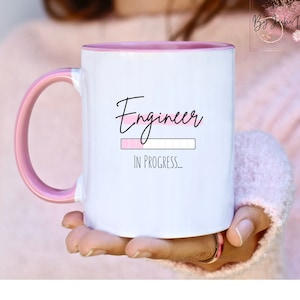 Engineer in Progress Mug, Future Engineer Mug, Engineering Mug, Engineer Women Mug, Gift for Engineer Student, Female Engineer Mug STEM Girl