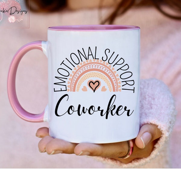 Emotional Support Coworker Mug, Work Bestie Gift, Coworker Bestie Mug, Best Coworker Ever Mug, Coworker Friend Mug, Coworker Birthday Gift