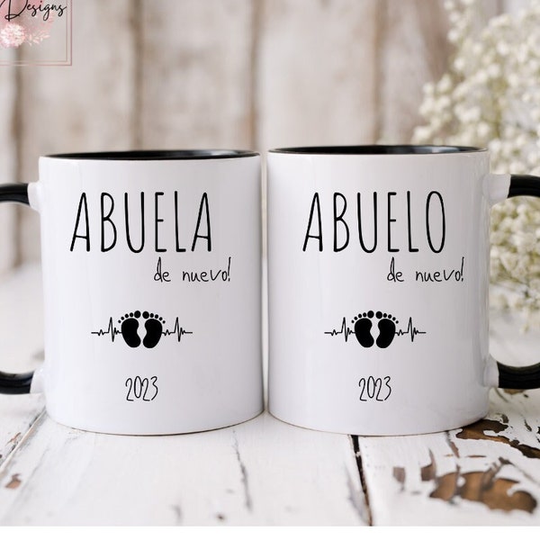 Abuela y Abuelo Mug, Abuelo and Abuela, Abuela Otra Vez, Abuela Mug, Vas a Ser Abuela, Hola Abuela, Abuelas Gift, Abuelo Abuela de nuevo Mug