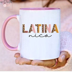 Nicaragua Mug, Latina Nica, Nicaraguan, Nicaragua Gift, Nicaraguense Regalo, Nicaragua Tumbler, Cafecito Taza