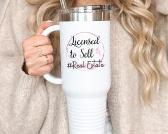 Licensed to Sell Real Estate Coffee Mug, Real Estate Agent Gift, Realtor Mug, Thank You Gift for Realtor, Realtor Gift Real Estate Agent Mug