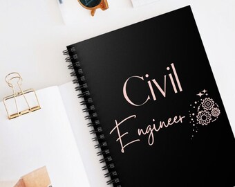 Civil Engineer Notebook, Engineer Graduation, Civil Engineer Gifts, Civil Engineering, Im an Engineer, Girl Engineer, Female Women Engineer