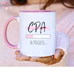 CPA in Progress Gift, Custom CPA Mug, CPA Loading, Certified Public Accountant, Personalized cpa Student, Accounting Gift Future cpa Tumbler