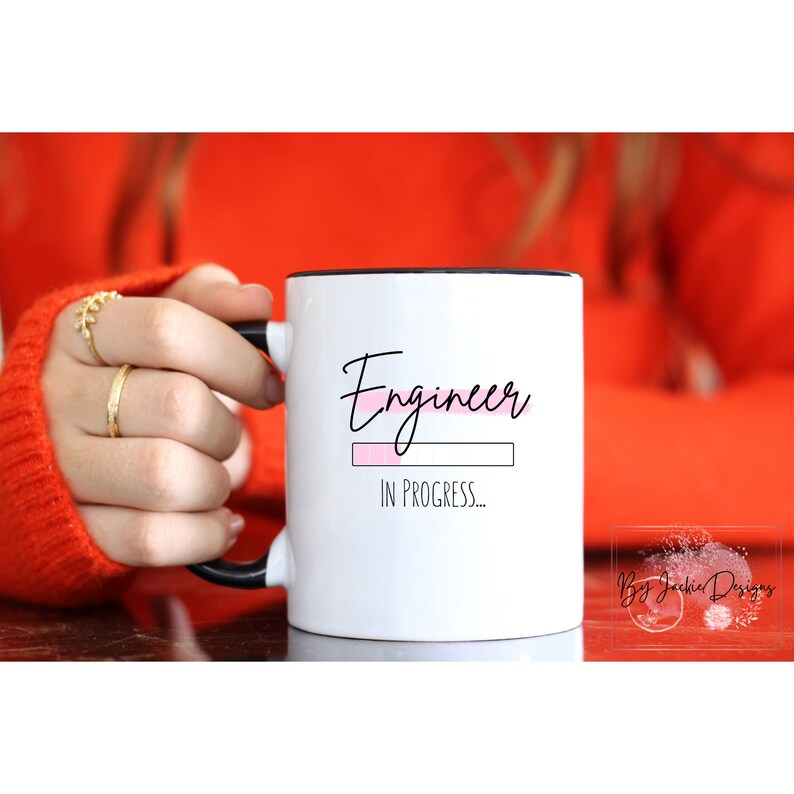 Engineer in Progress Mug, Future Engineer Mug, Engineering Mug, Engineer Women Mug, Gift for Engineer Student, Female Engineer Mug, STEM Girl, 11 oz