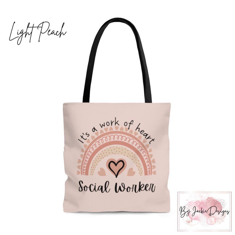 Social Work Social Worker Gift, Social Worker Tote Bag, Gift for Social Work, School Social Worker Rainbow, Best Social Worker Nacho Average