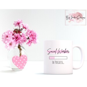 Social Worker Mug, Future Social Worker, Social Work, MSW Grad Gift, School Social Worker Loading, Social Worker in Progress, LMSW Exam Cup