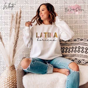 Boricua Sweatshirt, Puerto Rico Shirt, Wepa, Puerto Rico Gifts, Mujer Latina Puerto Rican Girl, Yo Soy Boricua, Proud Boricua, Chula Sweater