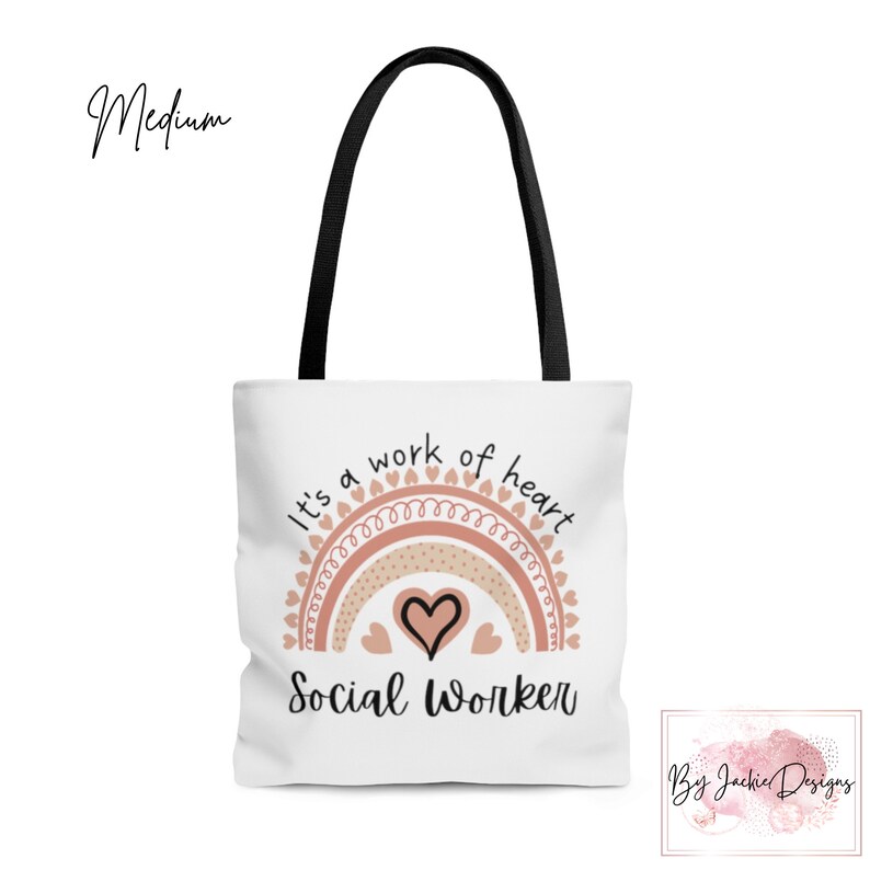 Social Work Social Worker Gift, Social Worker Tote Bag, Gift for Social Work, School Social Worker Rainbow, Best Social Worker Nacho Average