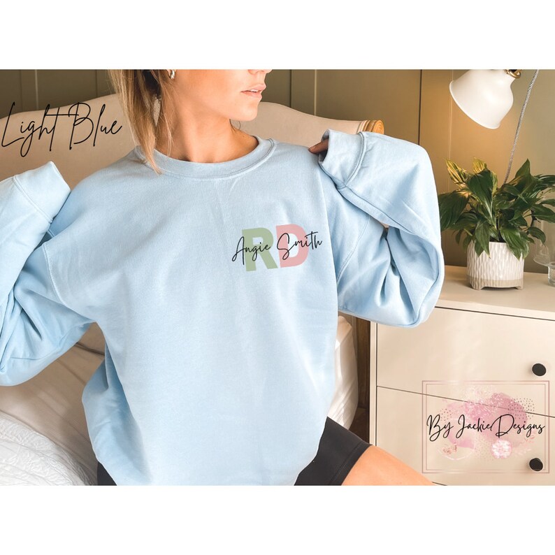 Registered Dietitian Sweatshirt, RD Shirt, RD Sweater, Personalized RD Gift, Dietitian Gifts, Dietitian Graduation, Dietitian Grad, Custom rd