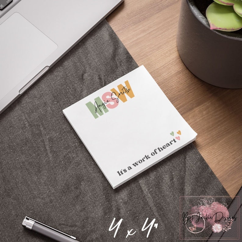 MSW Graduation Gift, Social Work Note Pad, MSW Grad Gift, Social Worker, School Social Worker, Best Social Worker, Nacho Average, LMSW