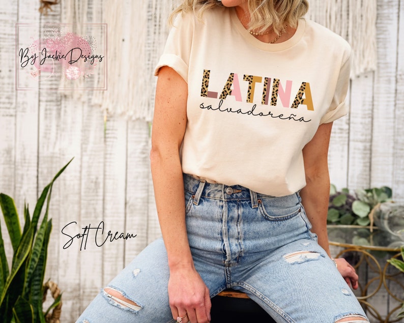 Salvadorean Shirt, Latina Salvadoreña, Salvadorena Tshirt, El Salvador, Camisa Salvadorena, Popusas, Made in El Salvador, Salvadorena Tee