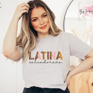 Salvadorean Shirt, Latina Salvadoreña, Salvadorena Tshirt, El Salvador, Camisa Salvadorena, Popusas, Made in El Salvador, Salvadorena Tee