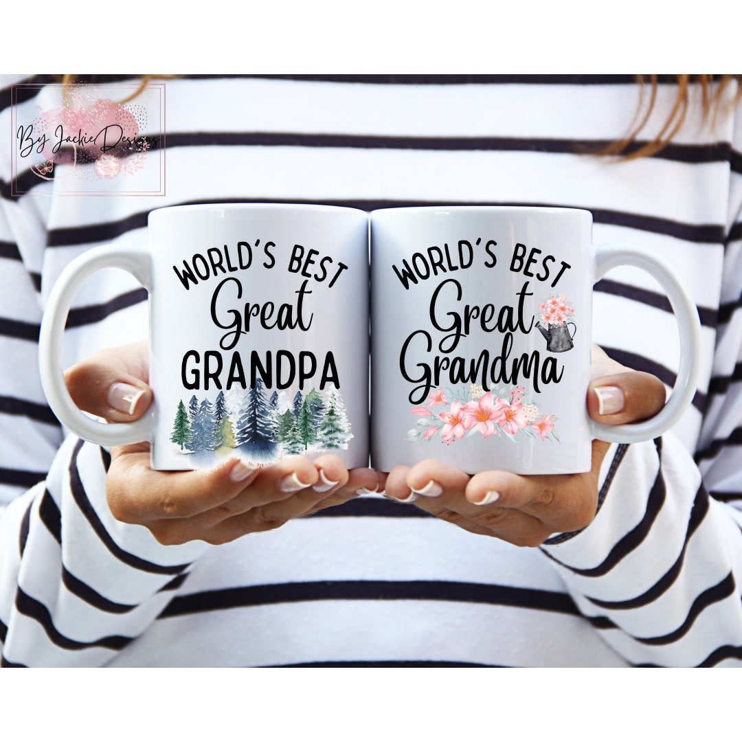 World's Best Great Grandma Mug Set, Great Grandpa, Great Grandparents, Great Grandma Gift