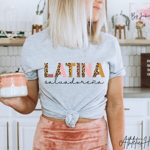 Salvadorean Shirt, Latina Salvadoreña, Salvadorena Tshirt, El Salvador, Camisa Salvadorena, Popusas, Made in El Salvador, Salvadorena Tee