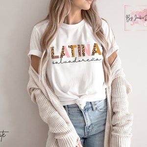 Salvadorean Shirt, Latina Salvadoreña, Salvadorena Tshirt, El Salvador, Camisa Salvadorena, Popusas, Made in El Salvador, Salvadorena Tee