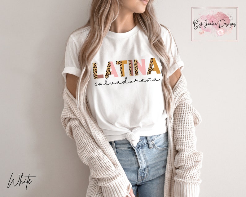 Salvadorean Shirt, Latina Salvadoreña, Salvadorena Tshirt, El Salvador, Camisa Salvadorena, Popusas, Made in El Salvador, Salvadorena Tee