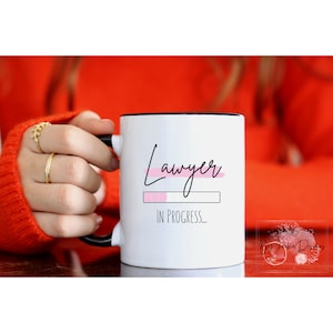 Lawyer in Progress Mug, Law School Gift, Law Student, Lawyer in the Making, Lawyers Gifts, Law Degree, Law School Survival Kit