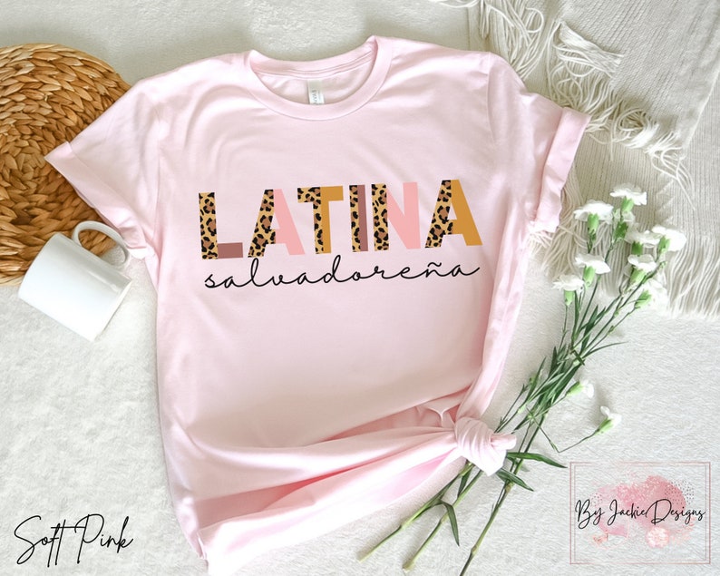 Salvadorean Shirt, Latina Salvadoreña, Salvadorena Tshirt, El Salvador, Camisa Salvadorena, Popusas, Made in El Salvador, Salvadorena Tee