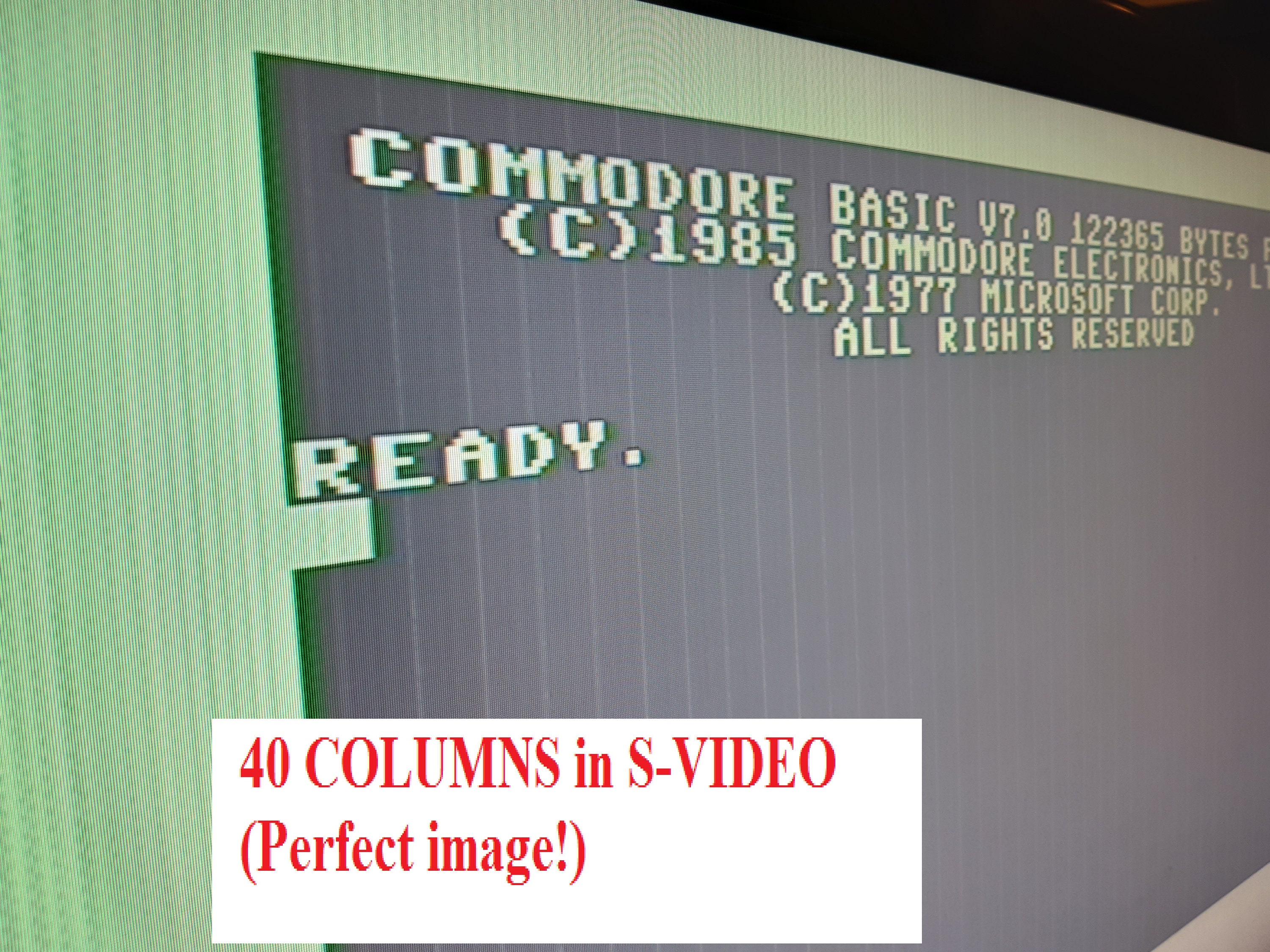 Video Cable Commodore 128 C128 64 RGBI 40 80 Colonne 16 Colors SCART ...