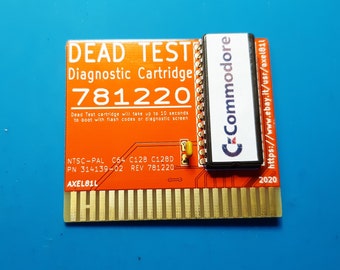 Commodore 64 128 Dead Test Diagnostic Cartridge rev 781220 - GOLD -