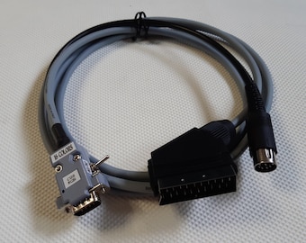 Video cable Commodore 128 C128 64 RGBI 40 80 columns 16 colors SCART (NEW)