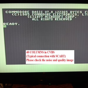Video Cable Commodore 128 C128 64 RGBI 40 80 Colonne 16 Colors SCART ...