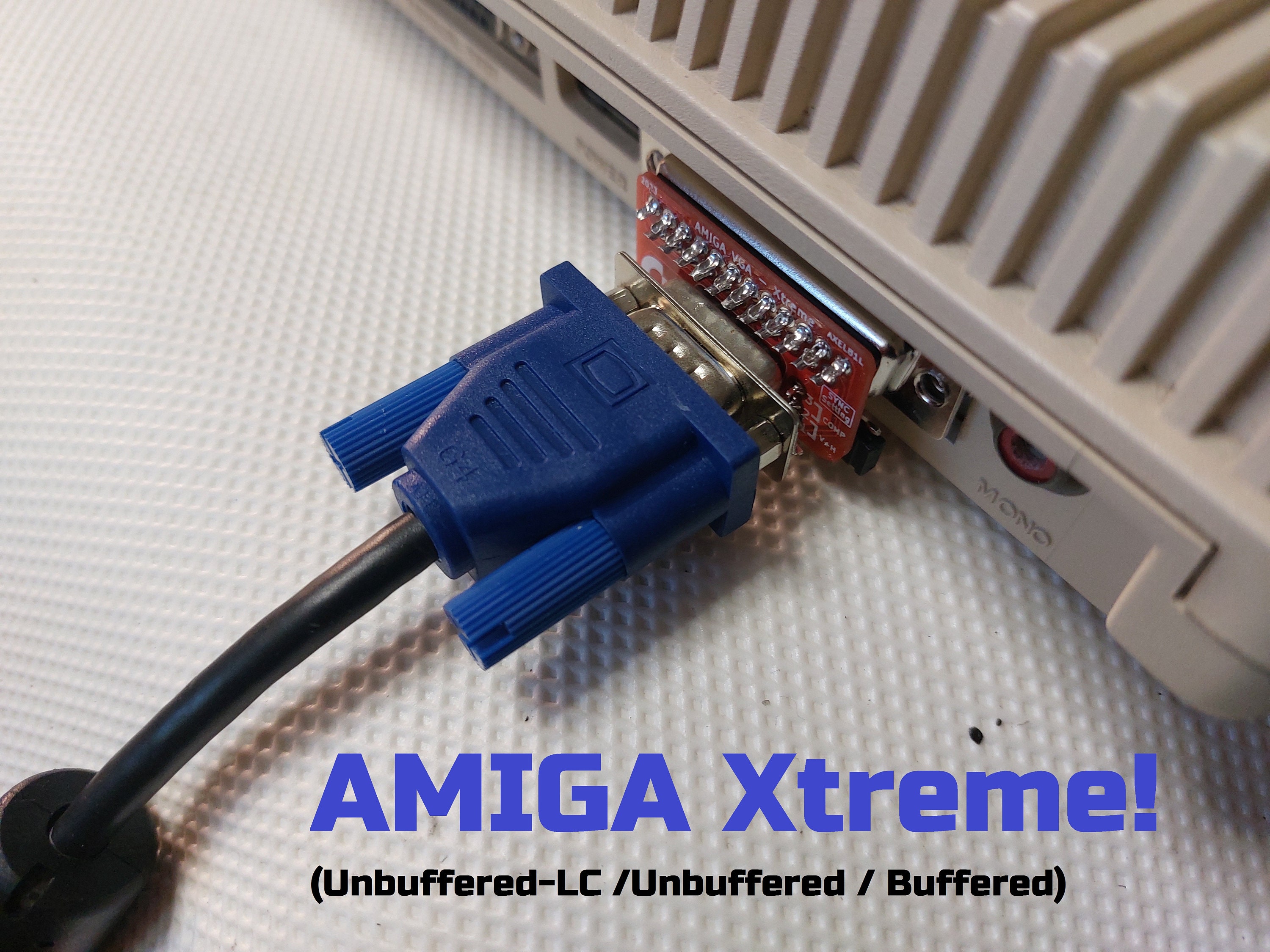 Commodore Amiga 500 600 1200 2000 3000 4000 DB23 RGB video VGA adapter Xtreme NEW