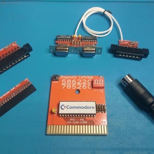 Commodore 64 128 Diagnostic Harness Diagnostic cartridge plus 586220 & 785260
