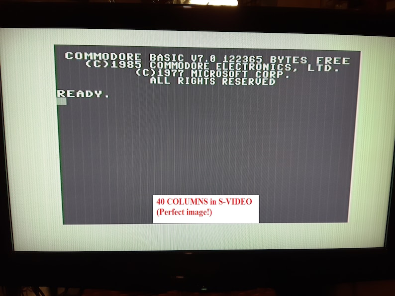 Video Cable Commodore 128 C128 64 RGBI 40 80 Colonne 16 Colors SCART ...