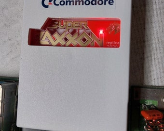 Commodore 64 Super Zaxxon pla 906114-01 SID C64 C128 - Cartouche GOLD (NOUVEAU)