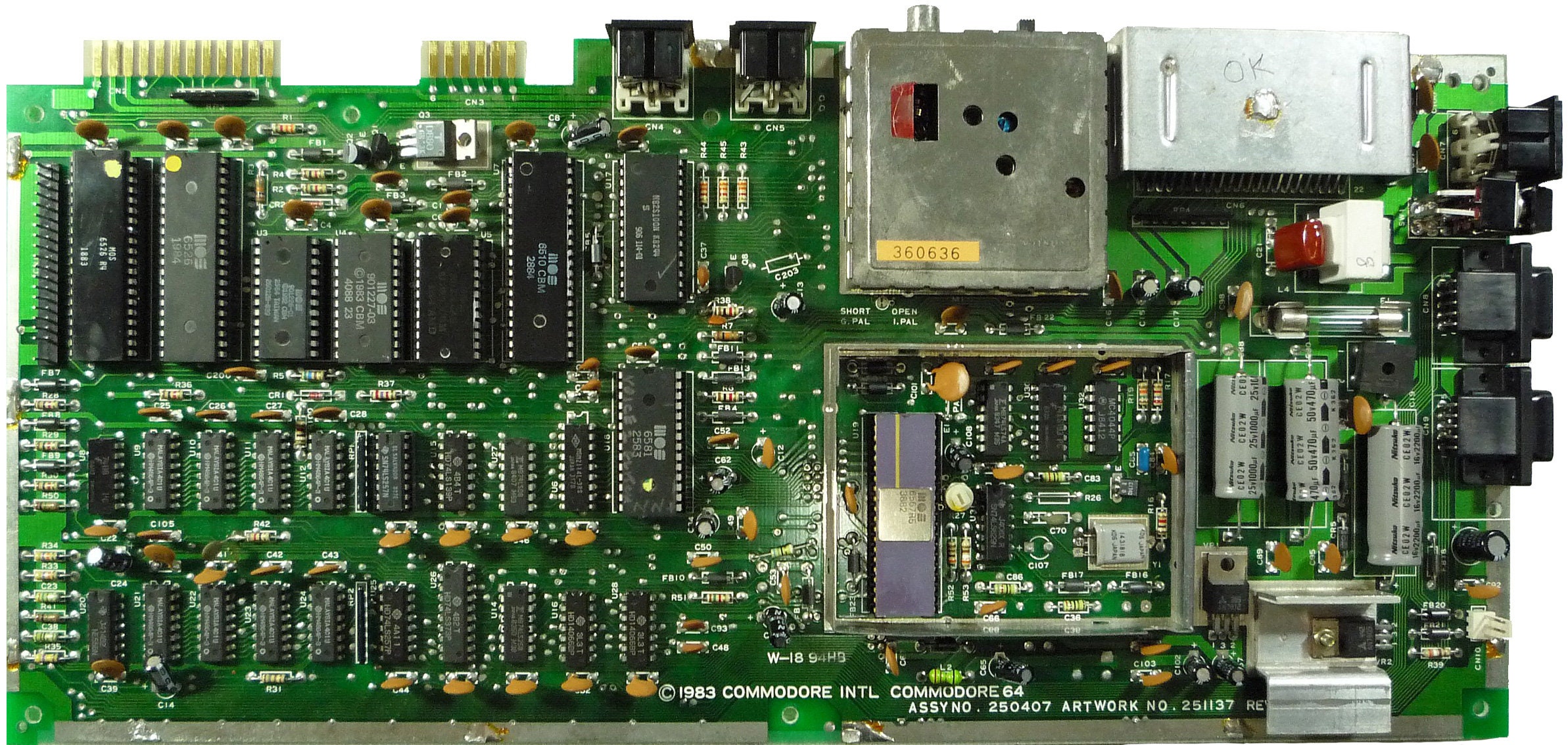 Commodore 64 64C Recap Kit ASSY 250407 / 250425 / 250466