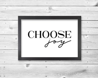 Choose Joy Art Print | Etsy