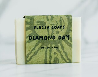 Diamond Day (Eucalyptus Spearmint) - All Natural Handmade - Cold Process